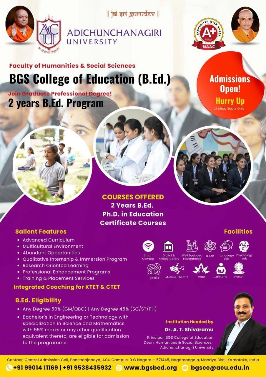 B.Ed Admissions Open